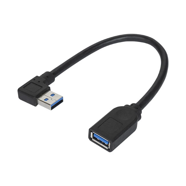 Angled USB 3.0 AM To AF Cable