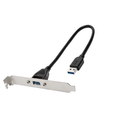 USB3.0 A Male To Female Cable With PCI Bracket