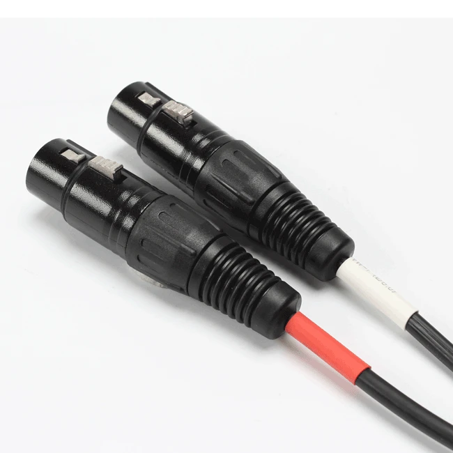 Ethernet RJ45 Male To 2 X XLR Female Cable