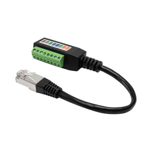Rj45 Male To 8pin Screw Terminal Block Cable