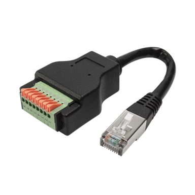 Rj45 Male To Spring 8pins Terminal Block Cable