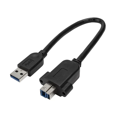 USB 3.0 A Male To Panel Mount USB 3.0 B Male Cable
