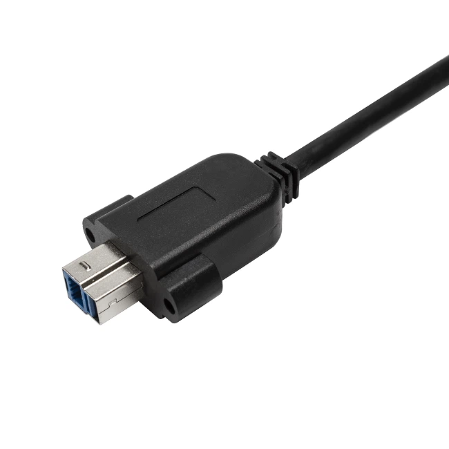 USB 3.0 A Male To Panel Mount USB 3.0 B Male Cable