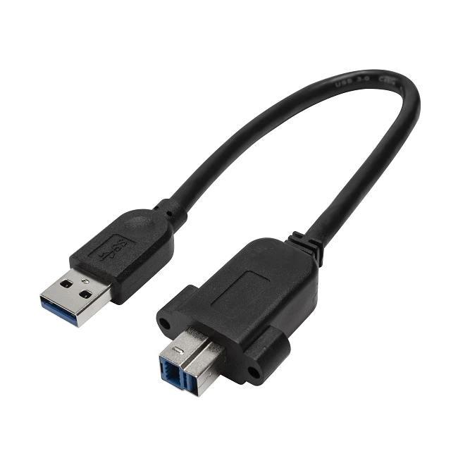 USB 3.0 A Male To Panel Mount USB 3.0 B Male Cable