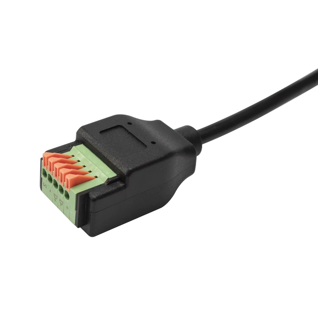 USB Micro B Female To 5pins Terminal Block Adapter Cable With Push Button