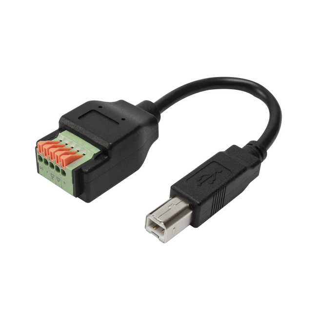 USB2.0 BM To 5pins Terminal Block Adapter Cable With Push Button