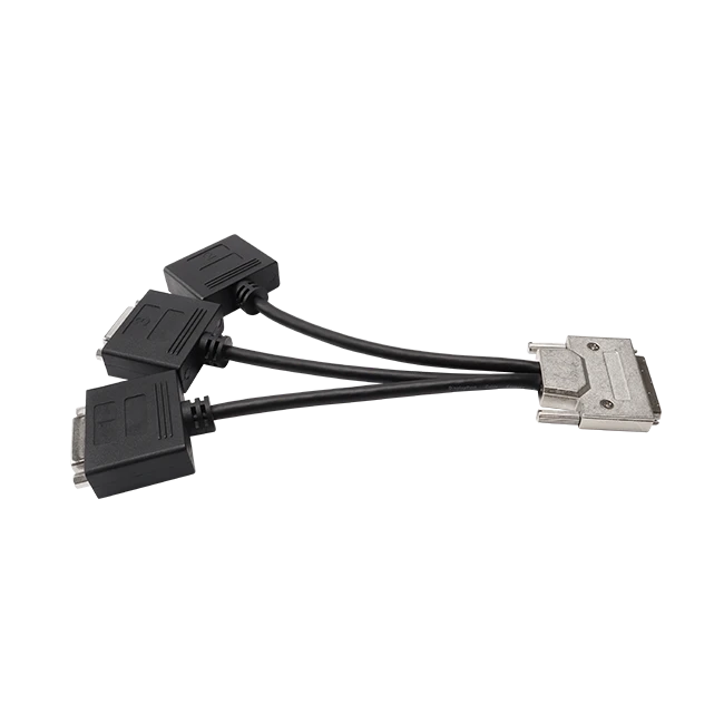 VHDCI68 SCSI68 Male To 3/4 DVI-D Female Splitter Cable