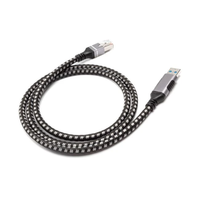 USB3.0 A To RJ45 Ethernet Cable Braided