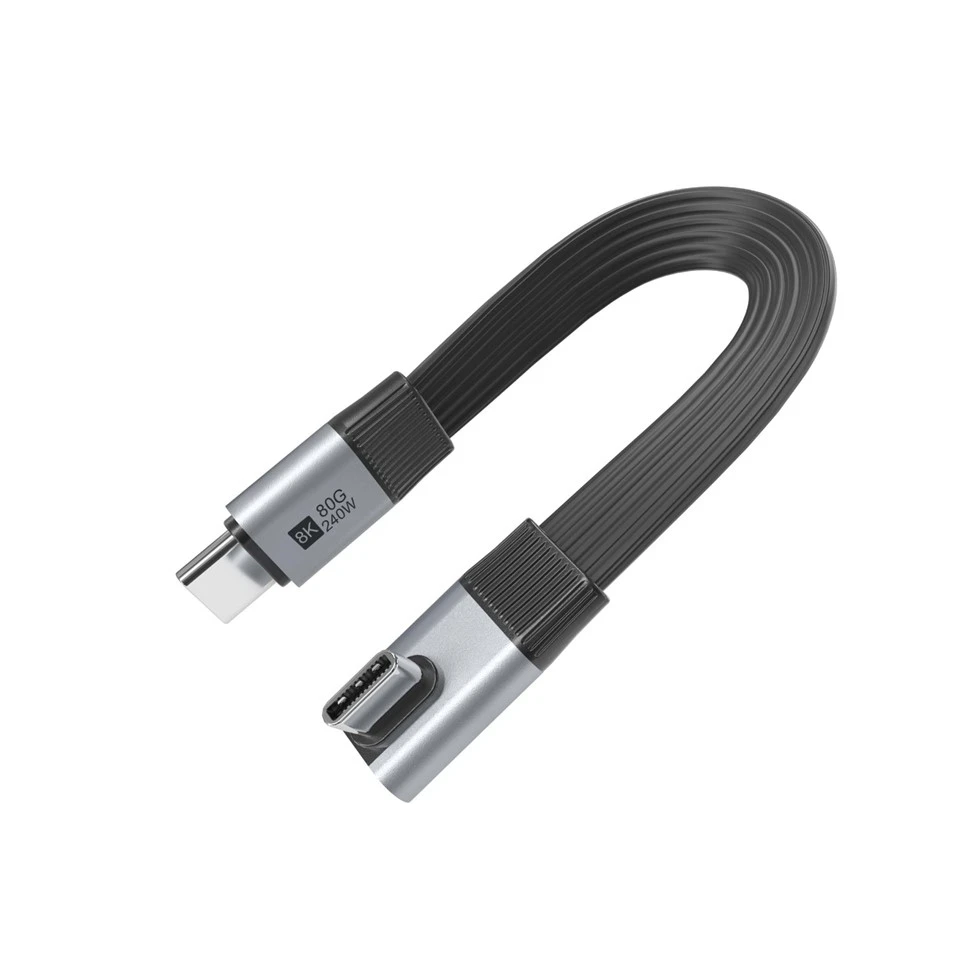 240W Vertical 90 Degree USB4 Cable best