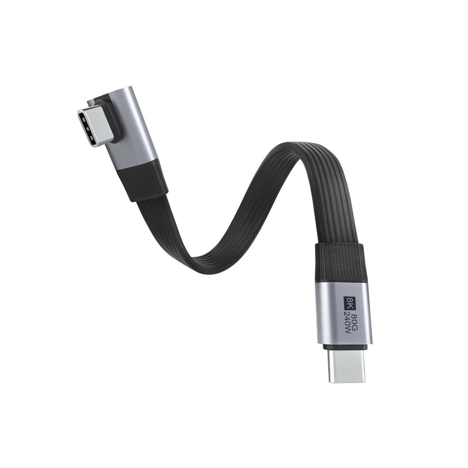 240W Vertical 90 Degree USB4 Cable factory