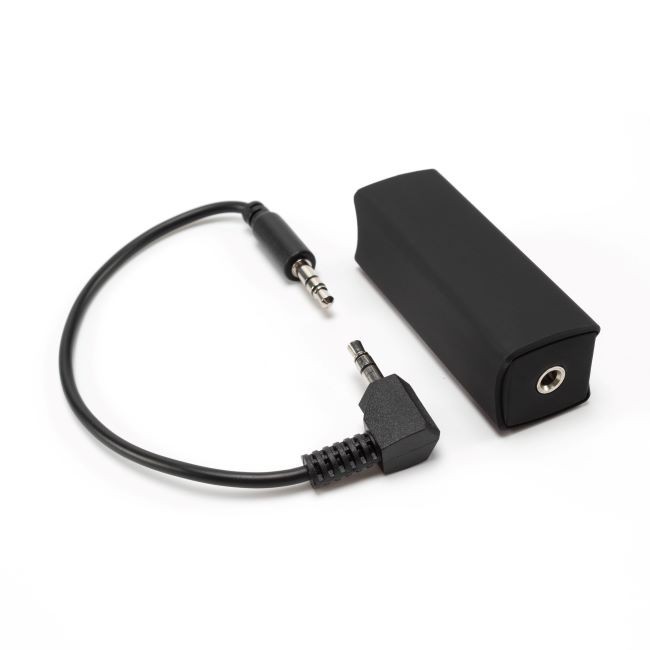 Ground Loop Noise Isolator With Angled 3.5mm Audio Cable