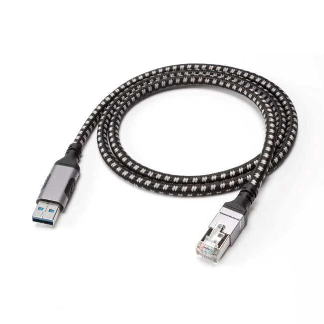 USB3.0 A To RJ45 Ethernet Cable Braided
